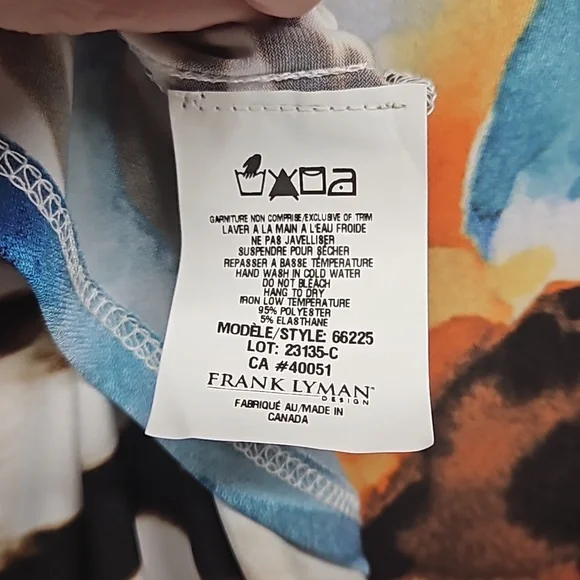 Frank Lyman Cold Shoulder Blouse - Picture 6 of 6